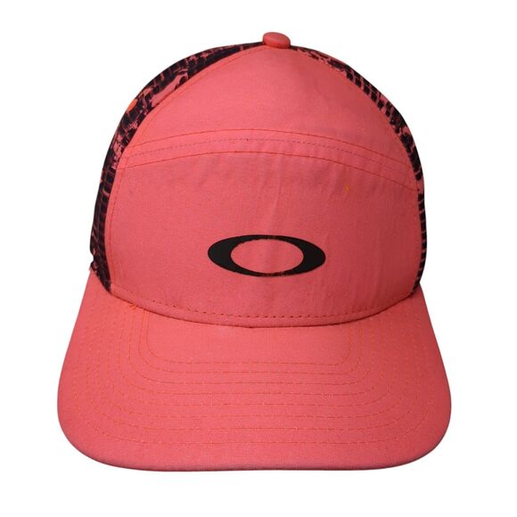 Oakley Slideback Hat Pink One Size Adjustable Vented Holes 6 Panel Polyester - Picture 1 of 9